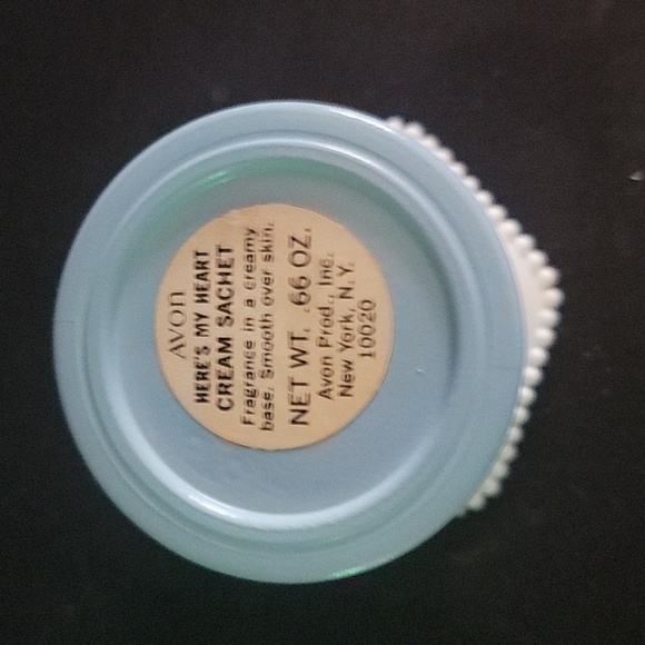 Vintage Avon Here's My Heart Sachet Jar - Picture 3 of 4